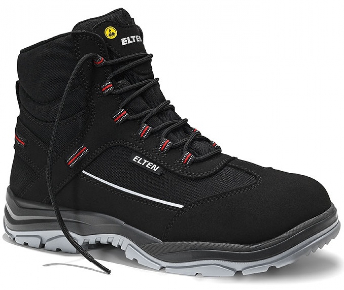 ELTEN-Footwear, S3-ERGO-ACTIVE-Arbeits-Berufs-Sicherheits-Schuhe, Hochschuhe, MATTHEW Mid, ESD, Futyp 1, schwarz