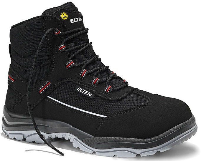 ELTEN-Footwear, S3-ERGO-ACTIVE-Arbeits-Berufs-Sicherheits-Schuhe, Hochschuhe, MATTHEW Mid, ESD, Fußtyp 2, schwarz
