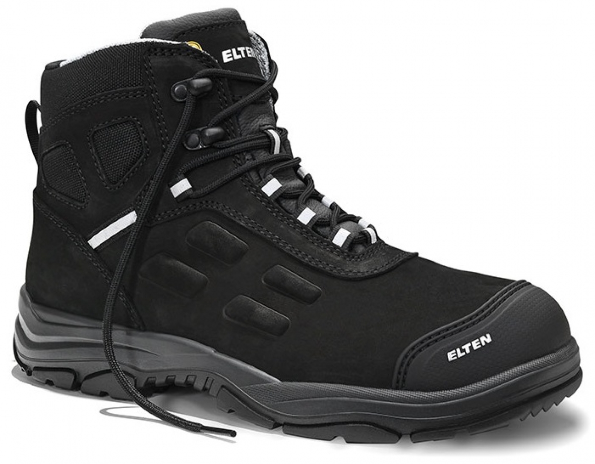 ELTEN-Footwear, S3-ERGO-ACTIVE-Arbeits-Berufs-Sicherheits-Schuhe, Hochschuhe, DANIEL Pro Mid, ESD, Futyp 1, schwarz