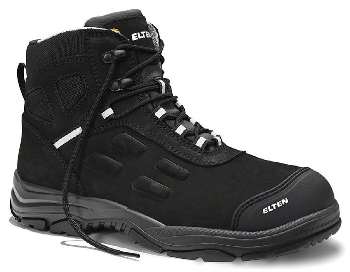 ELTEN-Footwear, S3-ERGO-ACTIVE-Arbeits-Berufs-Sicherheits-Schuhe, Hochschuhe, DANIEL Pro Mid, ESD, Futyp 2, schwarz