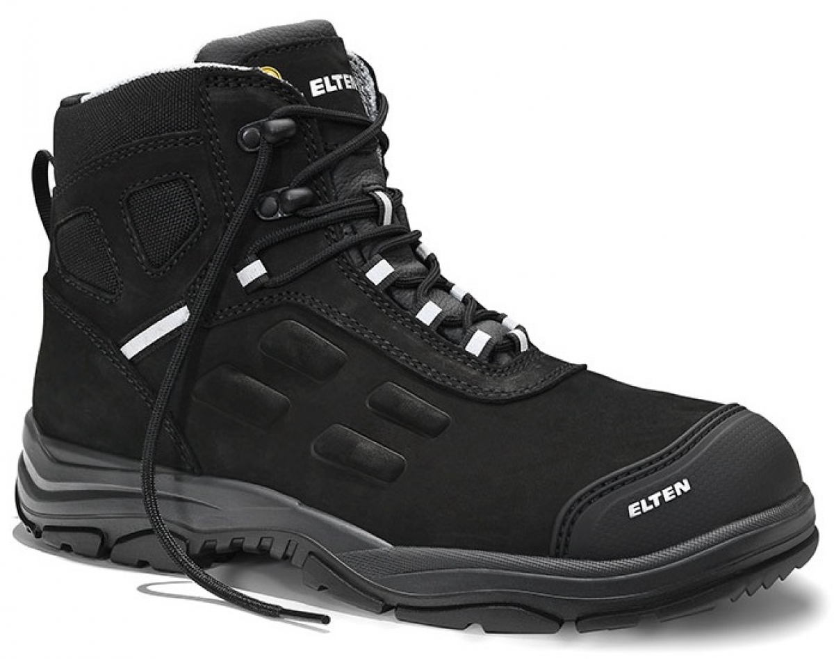 ELTEN-Footwear, S3-ERGO-ACTIVE-Arbeits-Berufs-Sicherheits-Schuhe, Hochschuhe, DANIEL Pro Mid, ESD, Futyp 3, schwarz