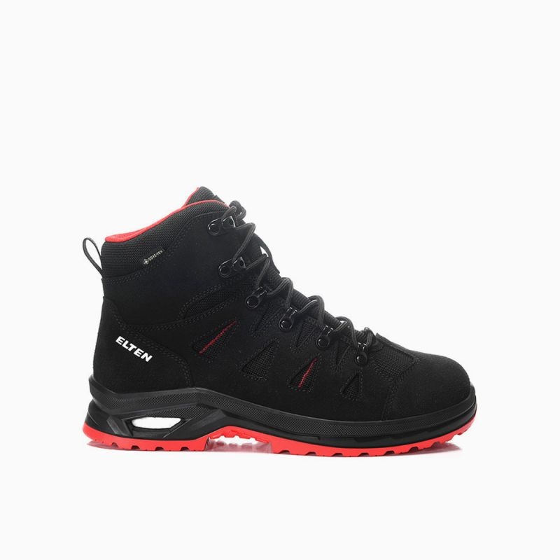 ELTEN-S3S-Sicherheitsstiefel, RIWEMO XXP GTX black-red Mid ESD S3S WR CI