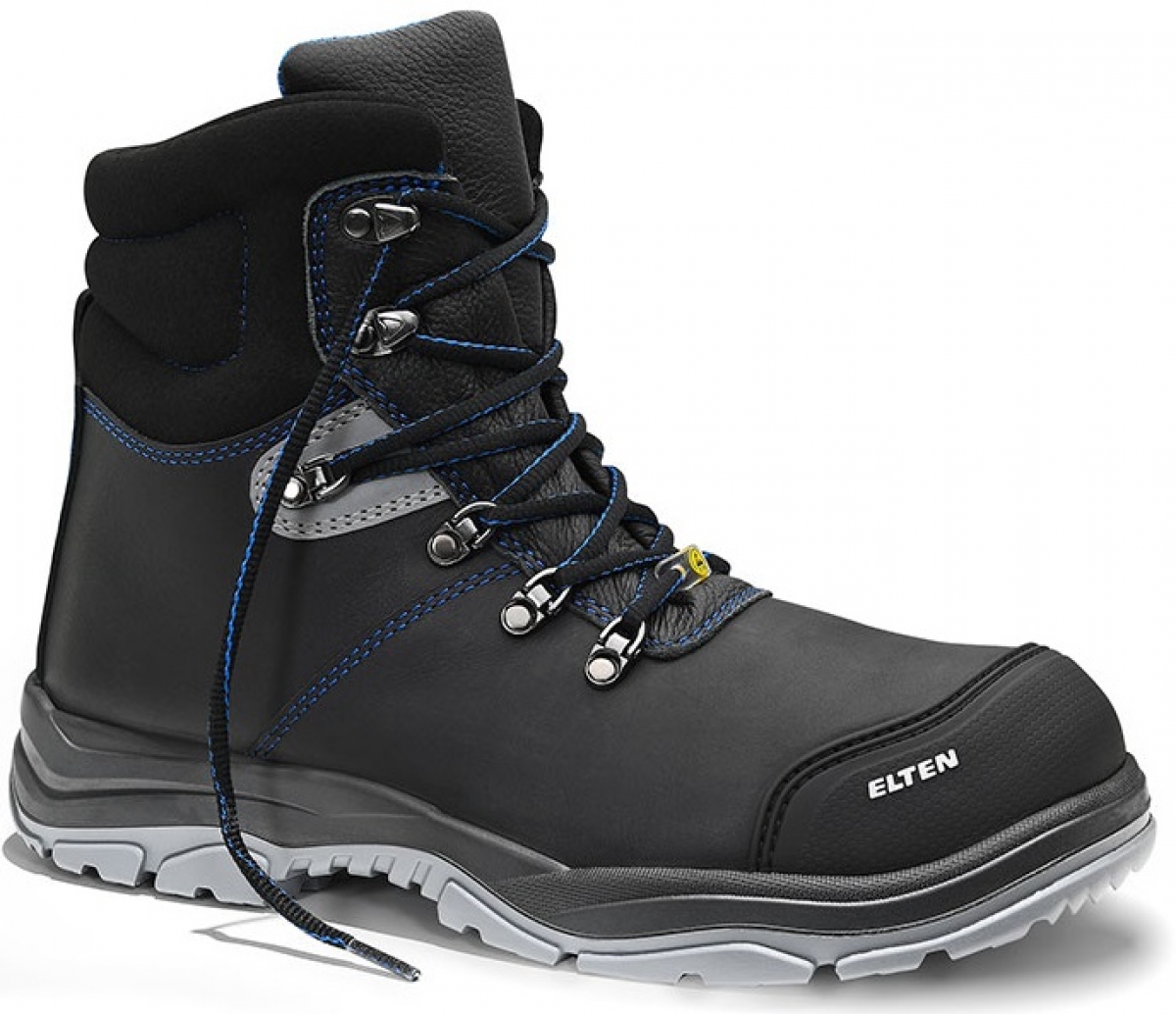 ELTEN-Footwear, S3-ERGO-ACTIVE-Arbeits-Berufs-Sicherheits-Schuhe, Hochschuhe, MASON Pro mid, ESD, Futyp 2, schwarz