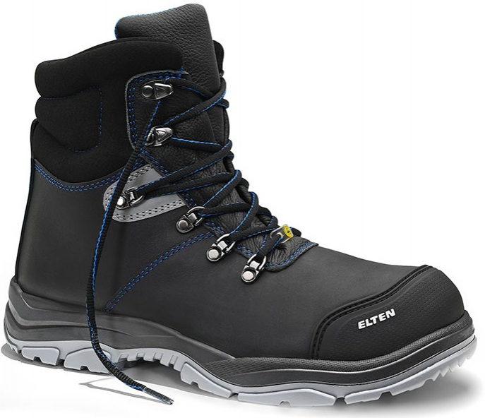 ELTEN-Footwear, S3-ERGO-ACTIVE-Arbeits-Berufs-Sicherheits-Schuhe, Hochschuhe, MASON Pro mid, ESD, Fußtyp 2, schwarz
