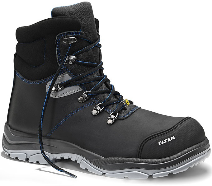 ELTEN-Footwear, S3-ERGO-ACTIVE-Arbeits-Berufs-Sicherheits-Schuhe, Hochschuhe, MASON Pro mid, ESD, Futyp 3, schwarz