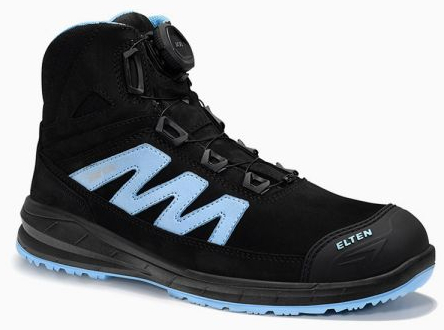 ELTEN-S3 Sicherheitshochschuhe, MARTEN XXSports Pro BOA black-blue Mid, ESD, schwarz/blau