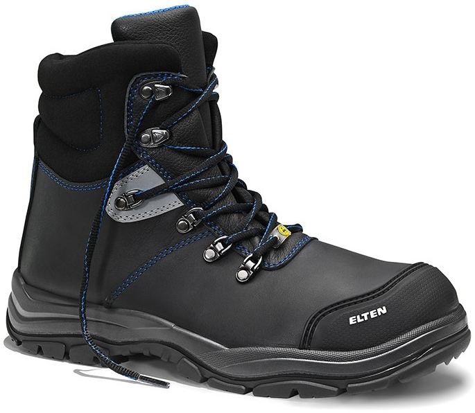 ELTEN-Footwear, S3-ERGO-ACTIVE-Arbeits-Berufs-Sicherheits-Schuhe, Halbschuhe, MASON Pro Rubber MID, ESD, Fußtyp 1, schwarz