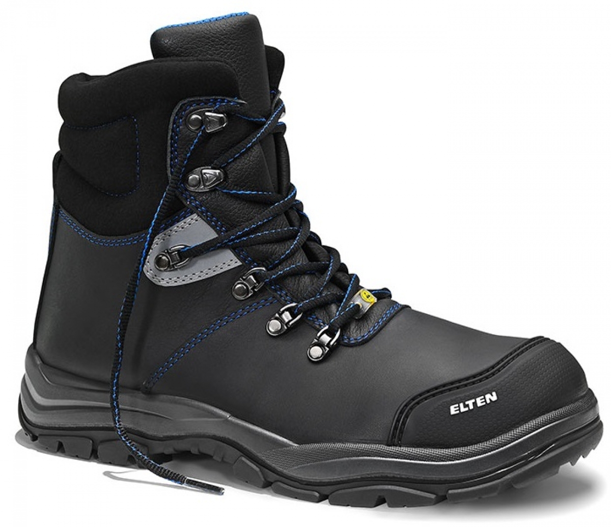 ELTEN-Footwear, S3-ERGO-ACTIVE-Arbeits-Berufs-Sicherheits-Schuhe, Halbschuhe, MASON Pro Rubber MID, ESD, Futyp 3, schwarz