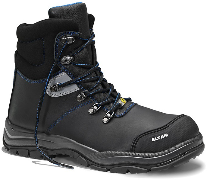 ELTEN-Footwear, S3-ERGO-ACTIVE-Arbeits-Berufs-Sicherheits-Schuhe, Halbschuhe, MASON Pro Rubber MID, ESD, Fußtyp 3, schwarz