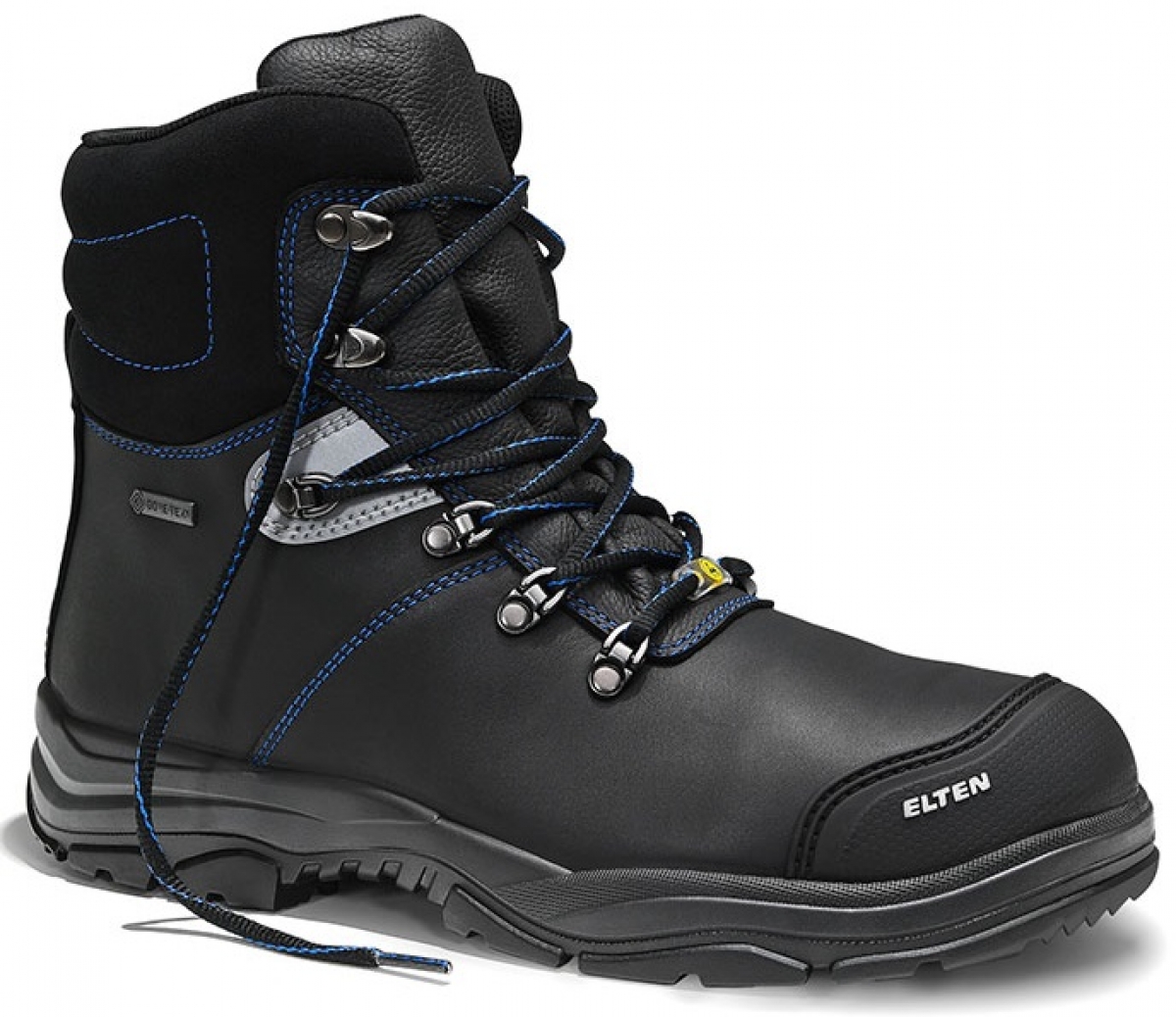 ELTEN-Footwear, S3-ERGO-ACTIVE-Arbeits-Berufs-Sicherheits-Schuhe, Hochschuhe, MASON Pro GTXMid, ESD, Futyp 3, schwarz