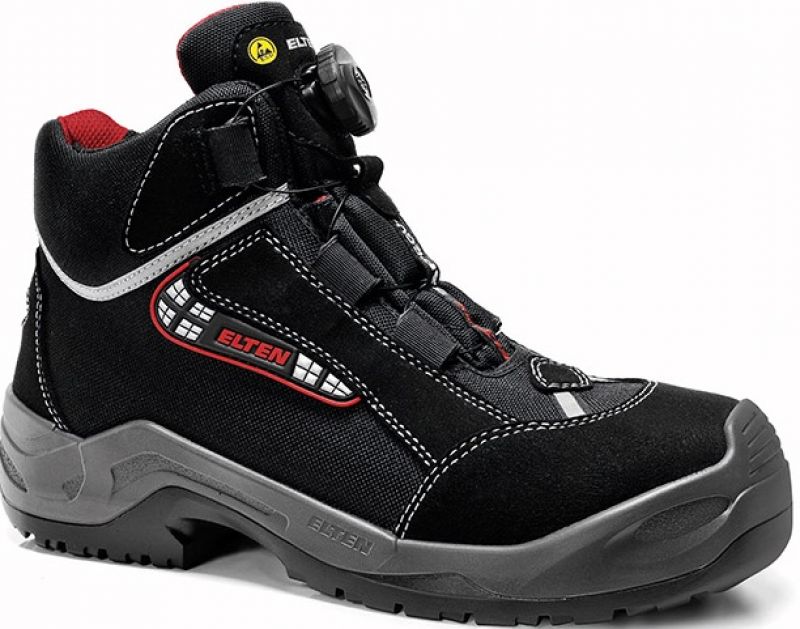 ELTEN-Footwear, S3-Arbeits-Berufs-Sicherheits-Schuhe, Hochschuhe, SANDER BOA ESD, schwarz