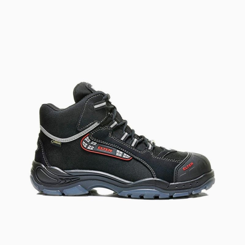 ELTEN-Footwear, S3-Arbeits-Berufs-Sicherheits-Schuhe, Hochschuhe, SANDER PRO GTX ESD, schwarz