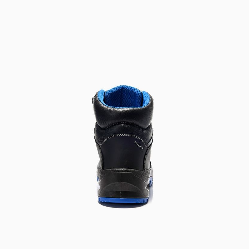 ELTEN-S3-Sicherheitshochschuhe, LEONARDO XXSG black-blue Mid ESD S3, schwarz/blau