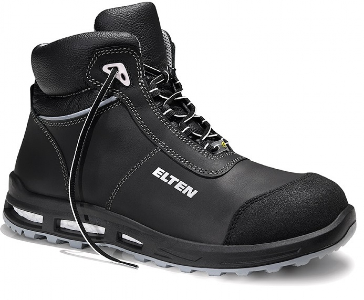 ELTEN-Footwear, S3-Arbeits-Berufs-Sicherheits-Schuhe, Schnrstiefel, REACTION XXT Mid, ESD, schwarz