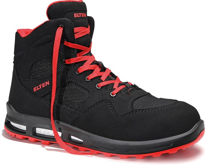 ELTEN-Footwear, S1P-Arbeits-Berufs-Sicherheits-Schuhe, Schnürstiefel, LAKERS XXT Mid, ESD, schwarz