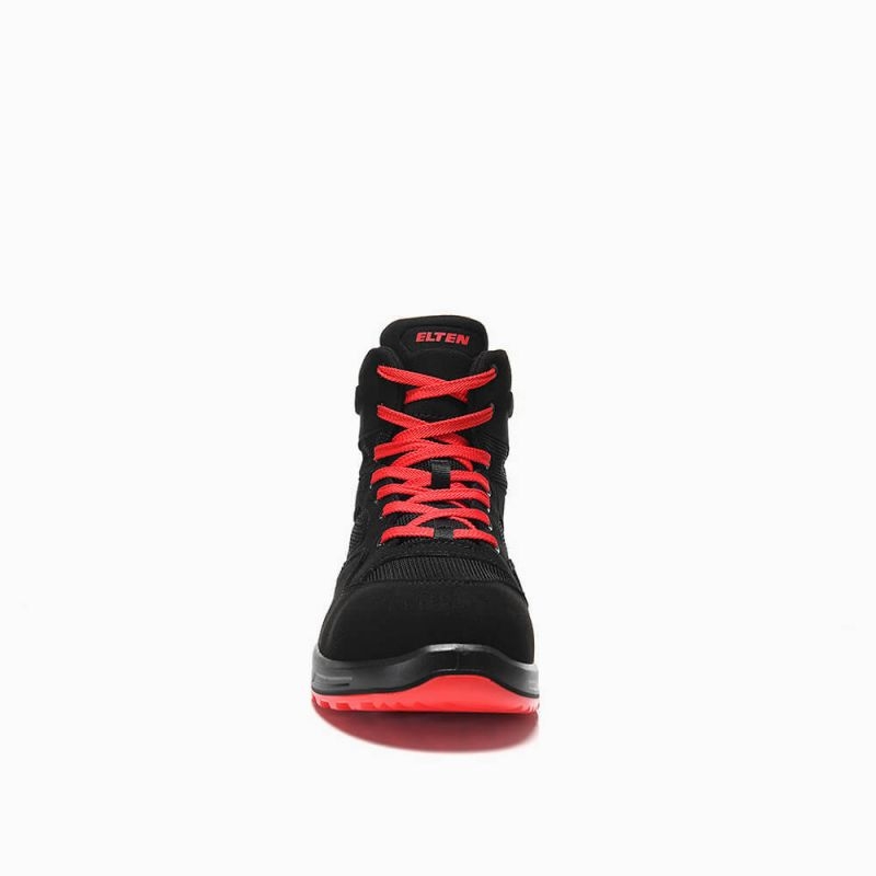 ELTEN-Footwear, S1P-Arbeits-Berufs-Sicherheits-Schuhe, Schnürstiefel, LAKERS XXT Mid, ESD, schwarz