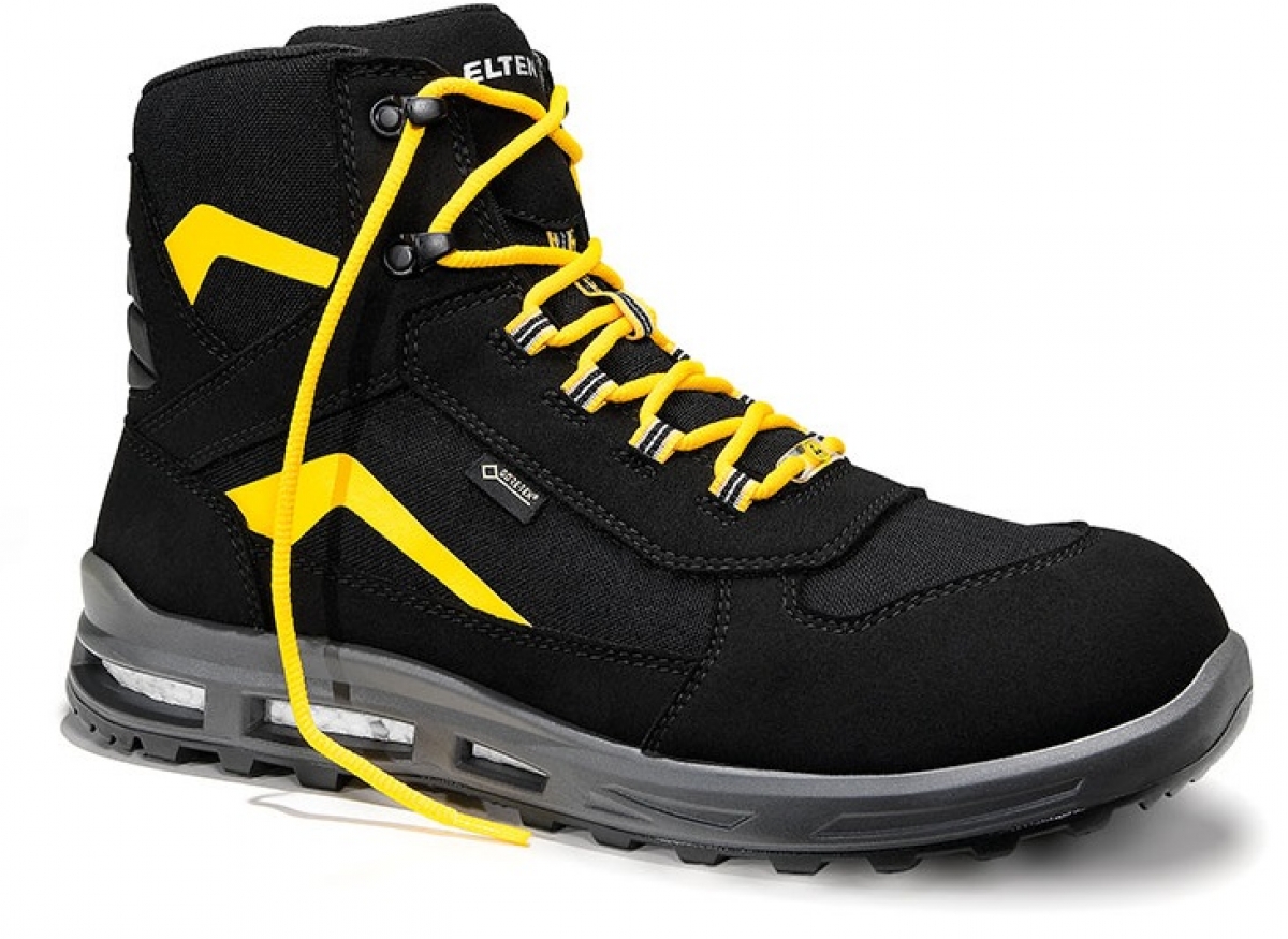 ELTEN-Footwear, S2-Sicherheitswinterstiefel, TIMOTHY GTX Mid, ESD, CI, schwarz/gelb