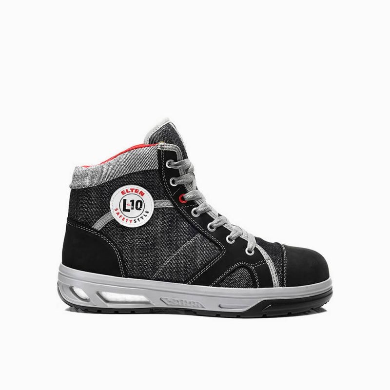 ELTEN-Footwear, S3-WELLMAXX-Arbeits-Berufs-Sicherheits-Schuhe, Hochschuhe, SENSATION XX10 Mid, ESD, schwarz