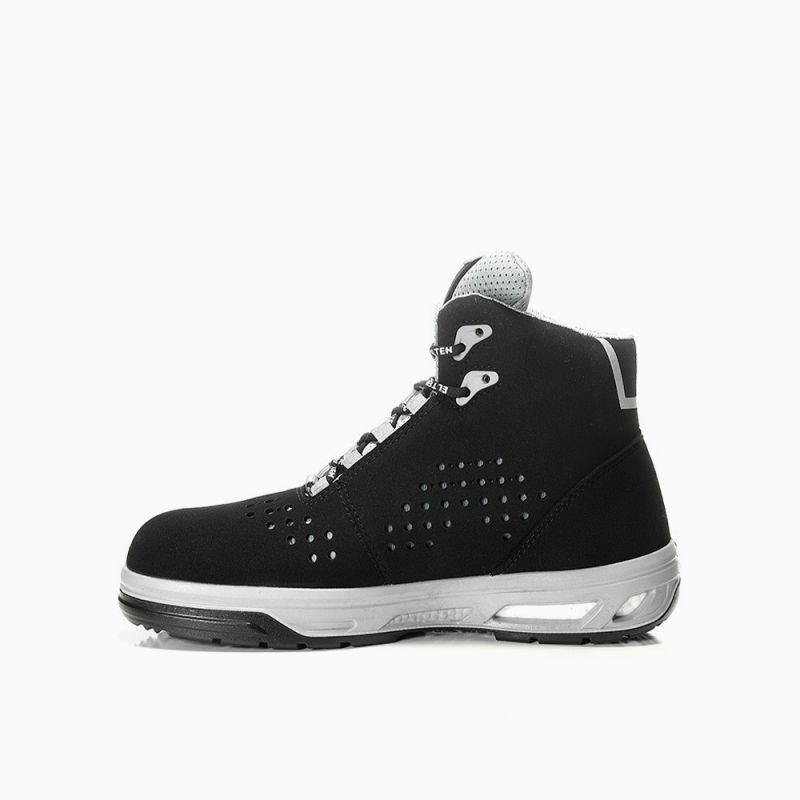 ELTEN Sicherheitsschnürstiefel, IMPULSE XX10 black-grey Mid ESD S1