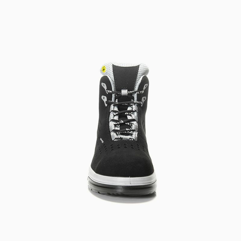 ELTEN Sicherheitsschnürstiefel, IMPULSE XX10 black-grey Mid ESD S1