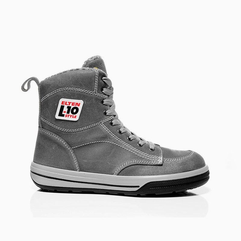 ELTEN-Footwear, S3-Arbeits-Berufs-Sicherheits-Schuhe, Hochschuhe, DESPERADO, ESD, CI, grau