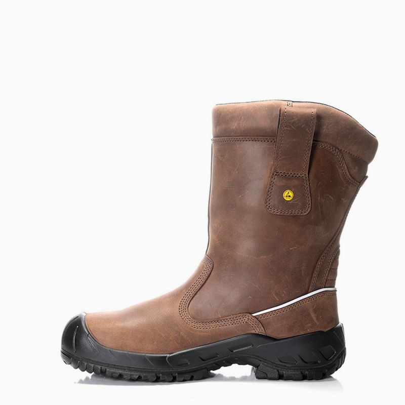 ELTEN Sicherheitsschlupfstiefel (Form C), GAVIN GTX® brown High ESD S3S WR