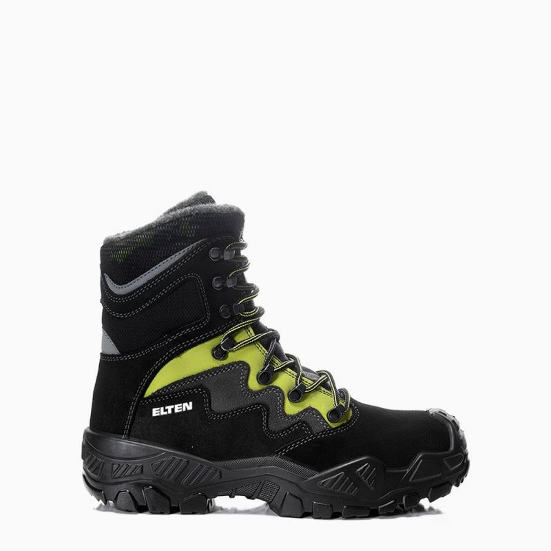 ELTEN-S3-Sicherheitsstiefel, MICK black-green HIGH S3S CI