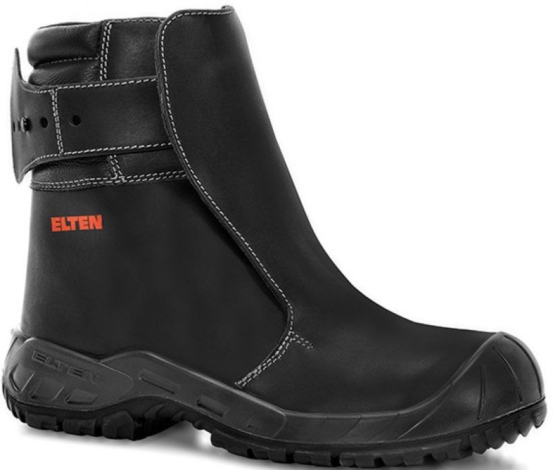 ELTEN-Footwear, S3-Spezial-Arbeits-Berufs-Sicherheits-Schuhe, Schlupfstiefel,, Giesserstiefel, CALVIN, HI, schwarz