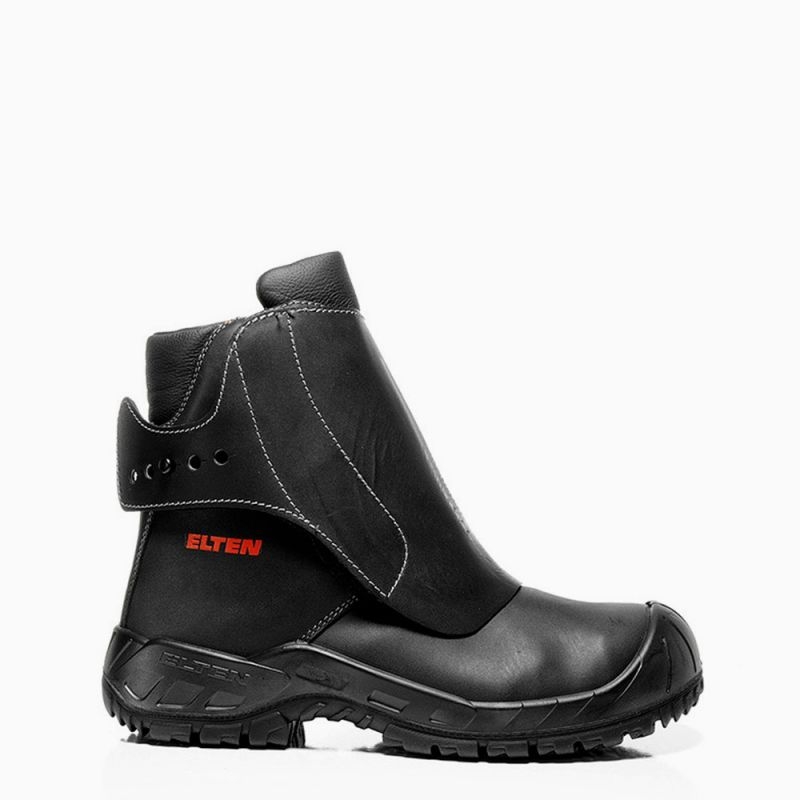 ELTEN-Footwear, S3-Arbeits-Berufs-Sicherheits-Schuhe, Winter-Schlupfstiefel, Giesserstiefel, LUIS, HI, schwarz