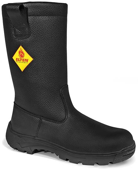 ELTEN-Footwear, F2A-Feuerwehrschlupfstiefel, MASTER, Form D, HI, schwarz