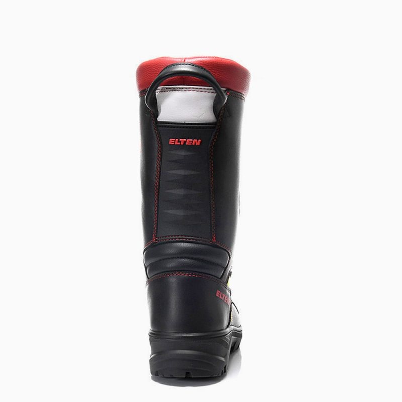 ELTEN-Footwear, F2A-Feuerwehrschlupfstiefel, CLAY F2A, Form D,, HI3/HRO/SRC, schwarz