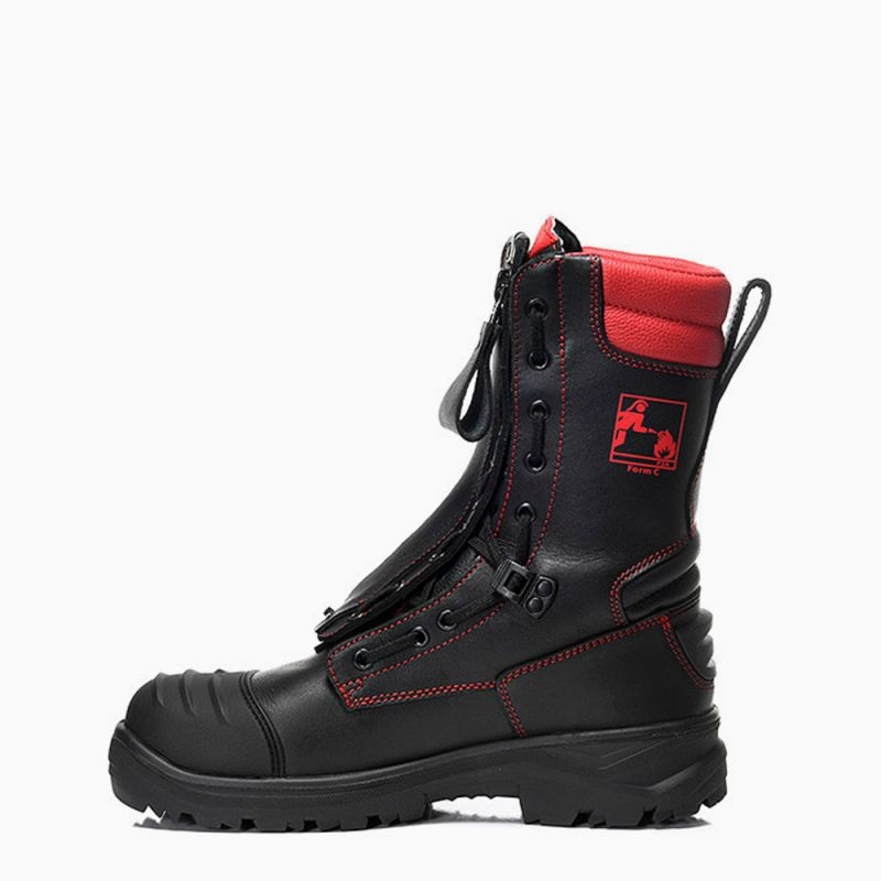 ELTEN-F2A-Feuerwehrschlupfstiefel, CURT GTX, Form C,, SRC, CI, HI, HRO, schwarz