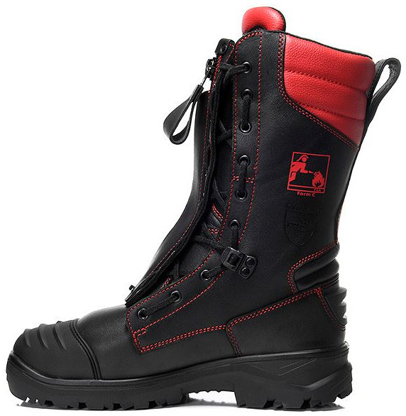 ELTEN-F2A-Feuerwehrschlupfstiefel, CRAIG GTX, Form D, SRC, CI, HI, HRO, schwarz