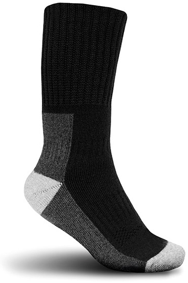 ELTEN-THERMO-SOCKS, Arbeits-Berufs-Socken, 45% Wolle/33% Acryl/10% Polyamid/12% Elasthan, schwarz/grau