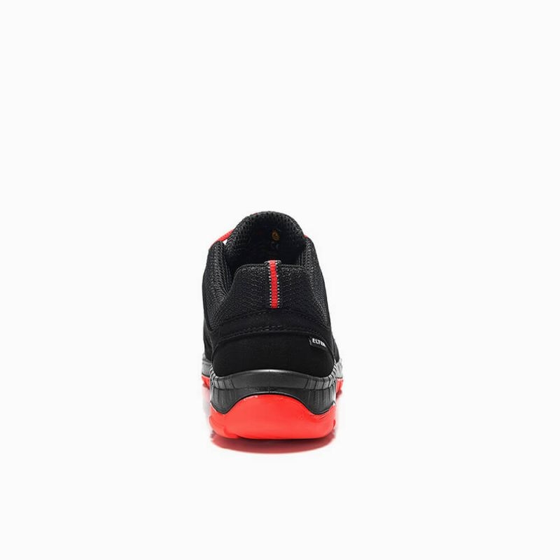 ELTEN-Footwear, O2-Berufshalbschuhe, MADDOX Low, ESD, schwarz-rot