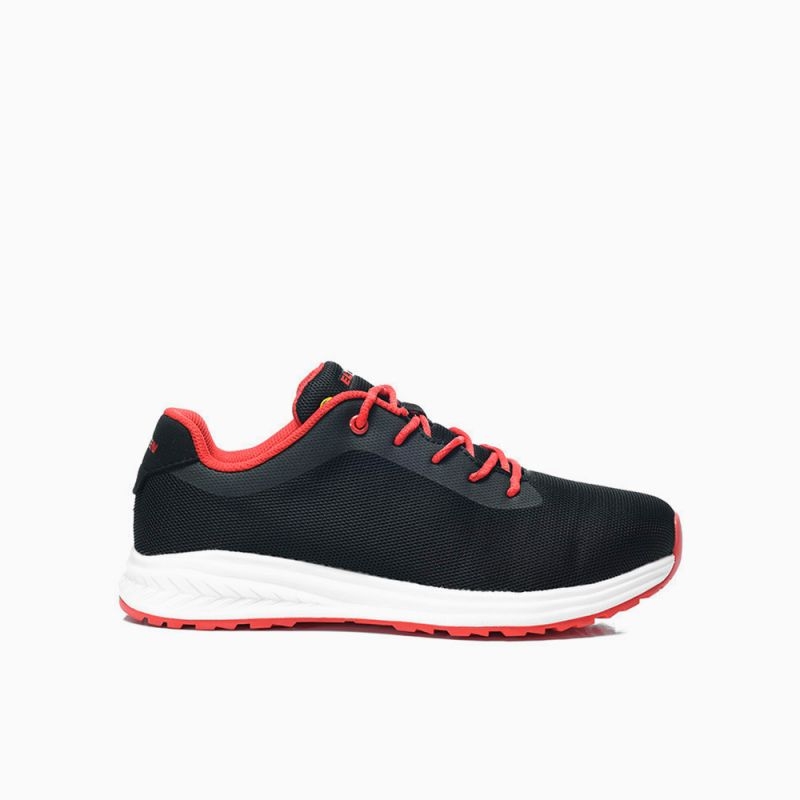 ELTEN-O1-Berufshalbschuhe, MARAIS black-red Low ESD O1, schwarz/rot