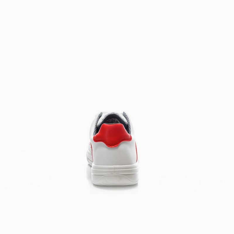 ELTEN-Footwear, O1-Berufsschuhe, NORRIS WHITE-RED LOW, halbhoch, ESD, rot/weiß