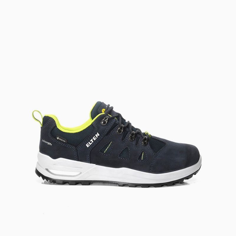 ELTEN-O2-Berufsstiefel, RILEY XXF GTX grey-lime Mid ESD O2 WR CI