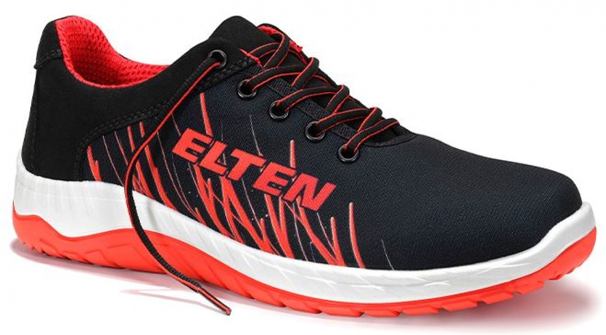 ELTEN-Footwear, O1-Berufshalbschuhe, LANA Low, ESD, schwarz-rot