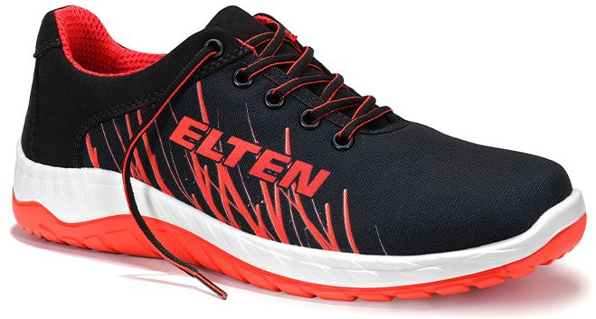 ELTEN-Footwear, O1-Berufshalbschuhe, LANA Low, ESD, schwarz-rot