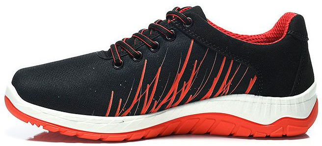 ELTEN-Footwear, O1-Berufshalbschuhe, LANA Low, ESD, schwarz-rot