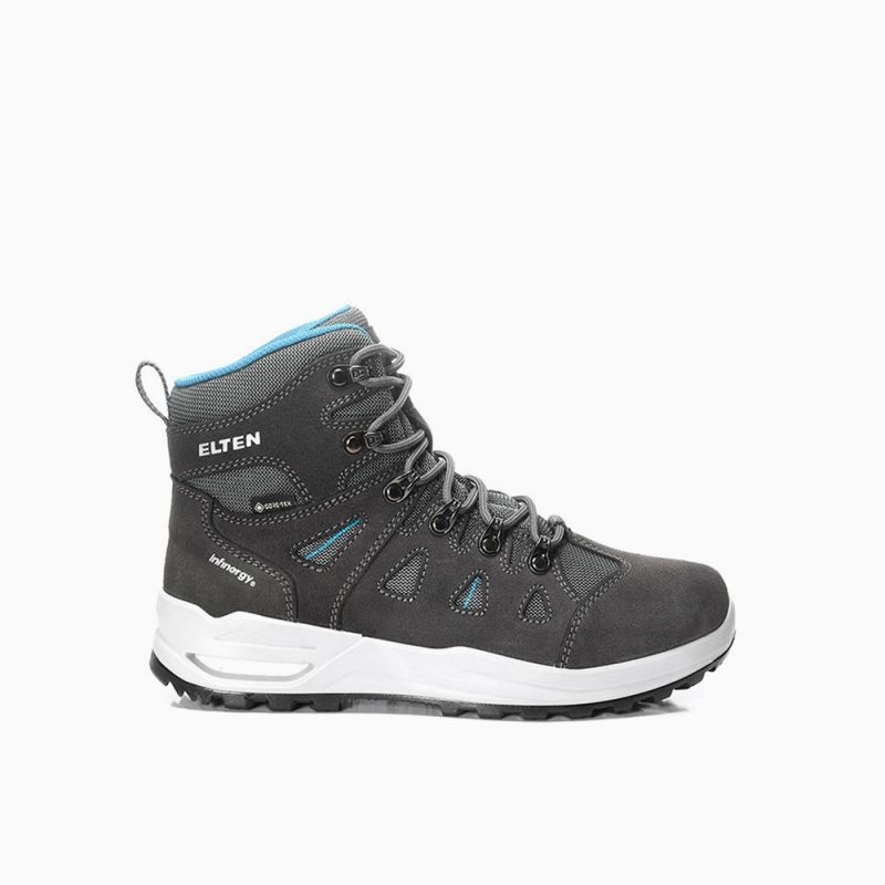 ELTEN-O2 Berufsstiefel, ENYA XXF GTX, grey-turquoise MID ESD O2 WR CI