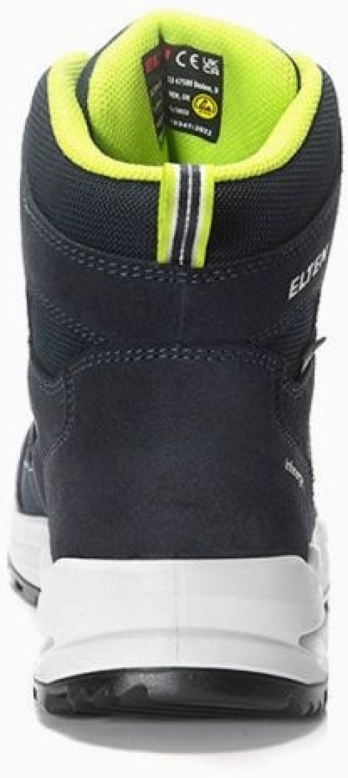 ELTEN-Berufsstiefel RILEY XXF GTX blue-lime Mid ESD O2 WR CI