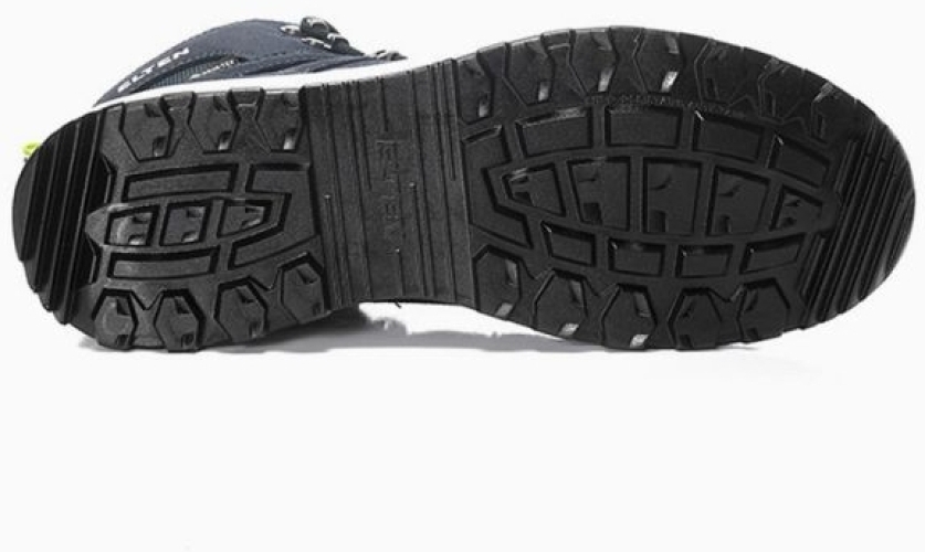 ELTEN-Berufsstiefel RILEY XXF GTX blue-lime Mid ESD O2 WR CI
