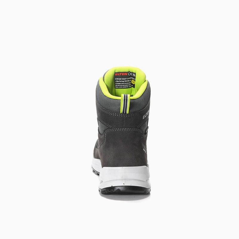 ELTEN-O2-Berufsstiefel, RILEY XXF BOA GTX grey-lime Mid ESD O2 WR CI