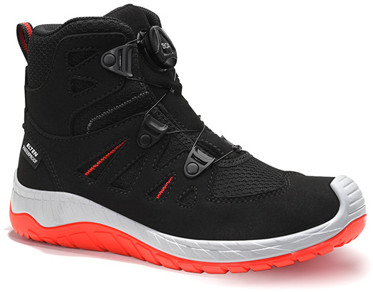 ELTEN-Stiefel MADDOX Kids Boa black-red Mid