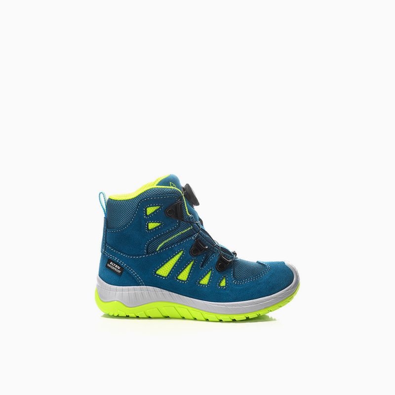ELTEN-Stiefel MADDOX Kids Boa petrol-lime Low
