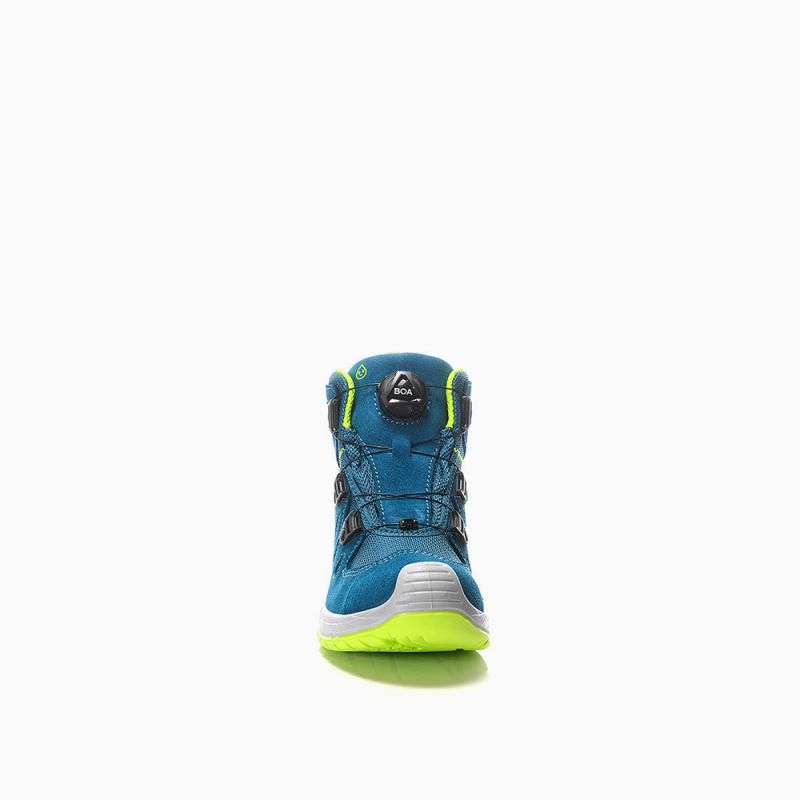 ELTEN-Stiefel MADDOX Kids Boa petrol-lime Low