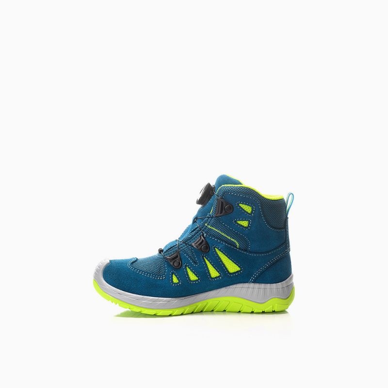 ELTEN-Stiefel MADDOX Kids Boa petrol-lime Low