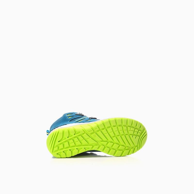 ELTEN-Stiefel MADDOX Kids Boa petrol-lime Low